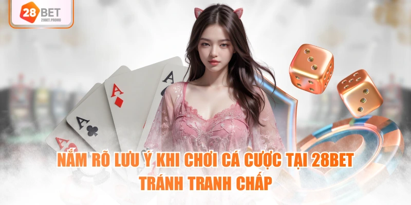 Nắm rõ lưu ý khi chơi cá cược tại 28BET tránh tranh chấp